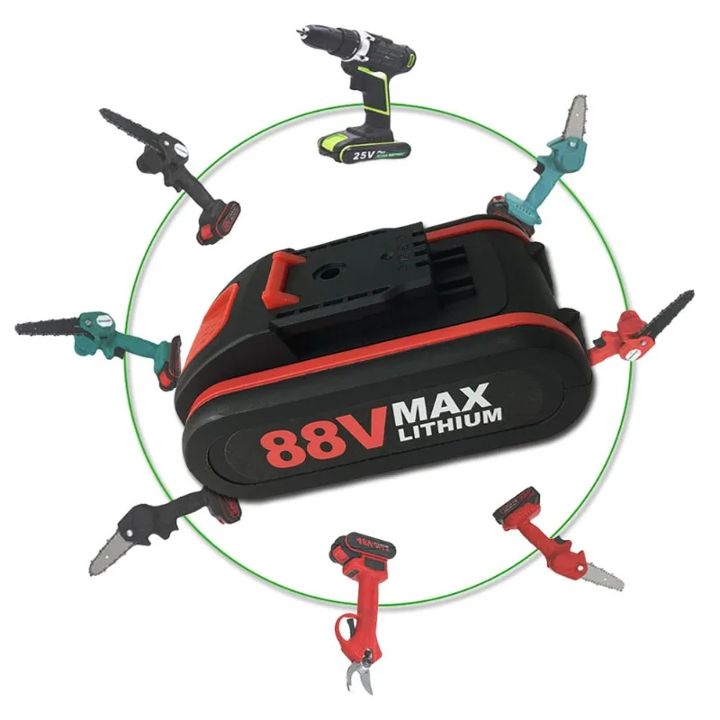 For Wireless Car Wash Water Gun Wrench Mini Chain Saw Drill Power Tool Battery 4.0AH 18V 88VF 18650 Rechargeable Li-Ion Battery