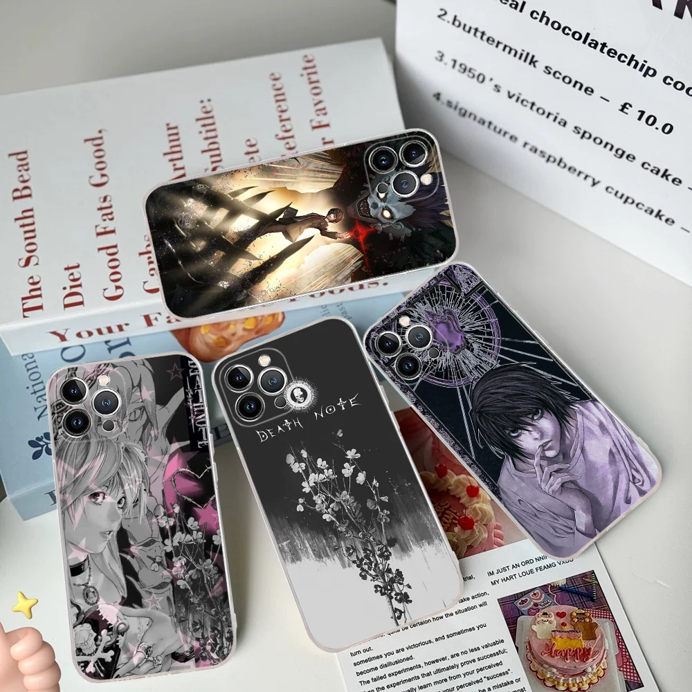 Death Note Yagami Light L Lawliet Phone Case Silicone Soft For Iphone 16 15 14 13 12 11 Pro Mini XS MAX Plus X Cover