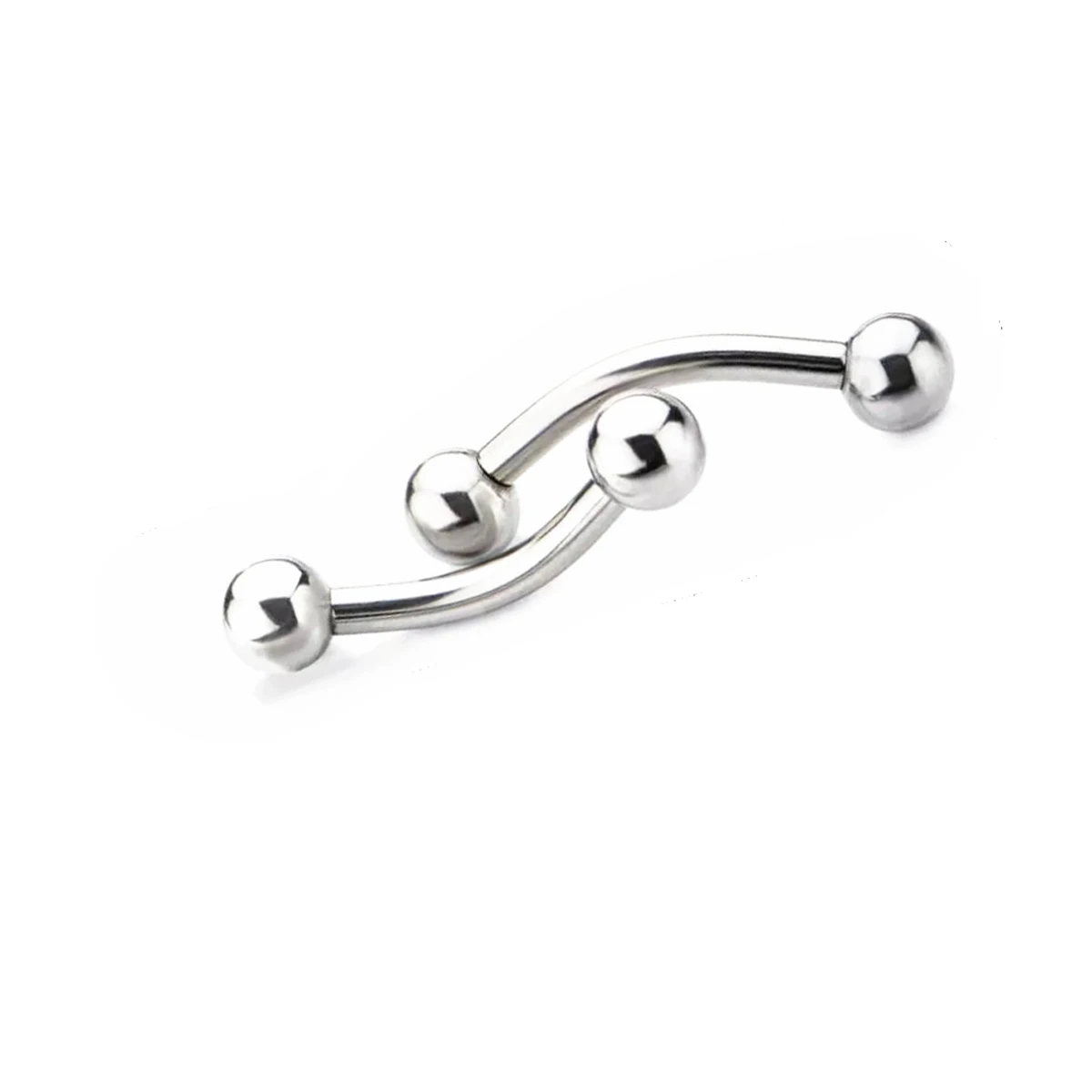 10 Pcs ASTM F136 Titanium 14G 16G Curved Barbell Eyebrow Internal Thread Tragus Helix Ear Belly Lip Ring Body Piercing Jewelry view 4