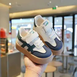 Children's Sneakers Kids Fashion Design White Non-slip Casual Shoes for Boys Girls Hook Breathable Sneakers Toddler Outdoor Shoe