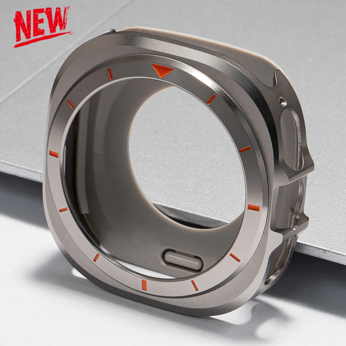 Metall + PC-Gehäuse für Samsung Galaxy Watch Ultra 2025/7 47 mm, luxuriöse Stoßstangenschutzhülle für Galaxy Ultra 47 mm mit Skalenabdeckung