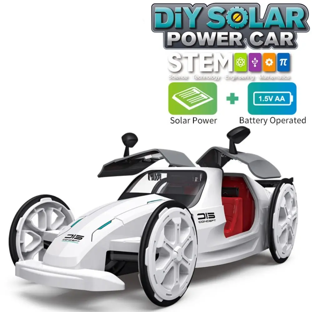

Plastic DIY Solar Sports Car Toy Renewable Energy Self Assembly Assembled Solar Powered Sports Car Solar Panels Collection