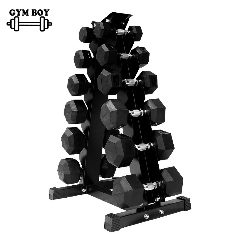 6 Pairs Of Dumbbells With Stand, 2.5KG*2+5KG*2+7.5KG*2+10KG*2+12.5KG*2+15KG*2=105KG Dumbbells+ Stand Door To Door Seller Pay Tax