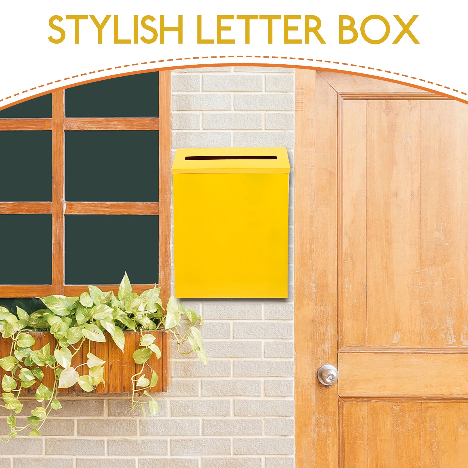 

Retro Tin Mailbox Vintage Home Decor Letter Boxes Shaped Container Mailboxes for outside Household
