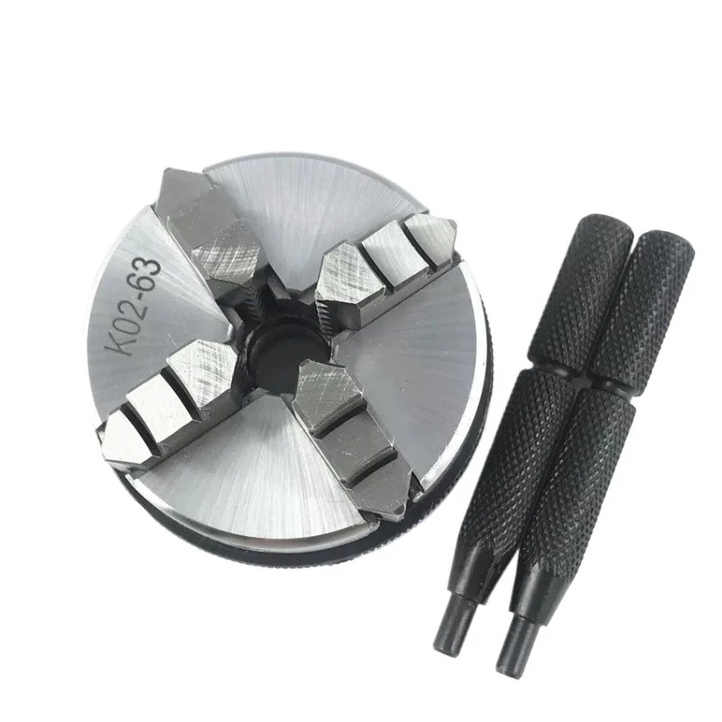 For Four-jaw Self-centering Hand-tight Chuck K02-63 M14 Woodworking Mini Chuck