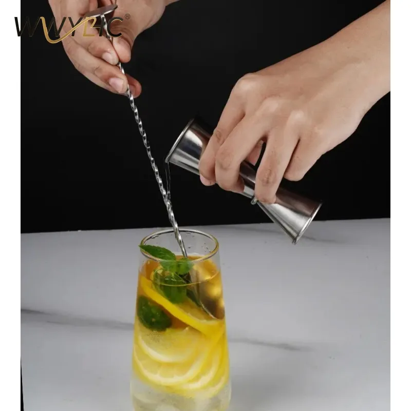 

Suitable for 304 Stainless Steel Double-ended Bartending Measuring Cup with Straight Edge 15/30ml Crimped Edge 30/60ml