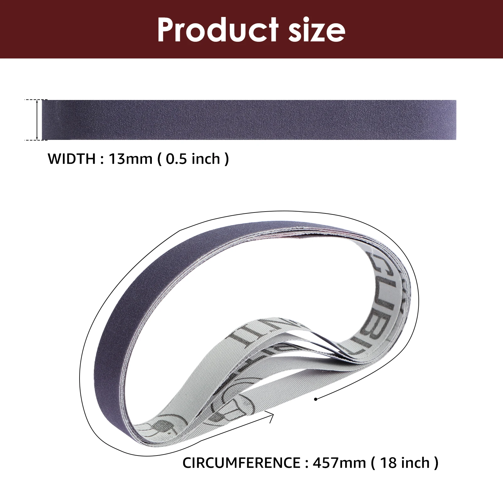 45 szt. 13x457mm pasy szlifierskie 80-5000Grit opaska wymienna odporna na zużycie taśma szlifierska różne do metalu drewno guma z włókna szklanego — zdjęcie 5