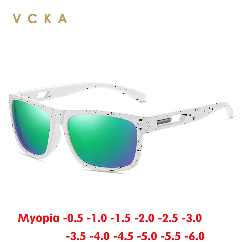 

VCKA TR90 Polarized Myopia Sunglasses Sports Fashion Women Men Prescription UV400 Driving Glasses Optics Eyewear -0.5 to -6.0