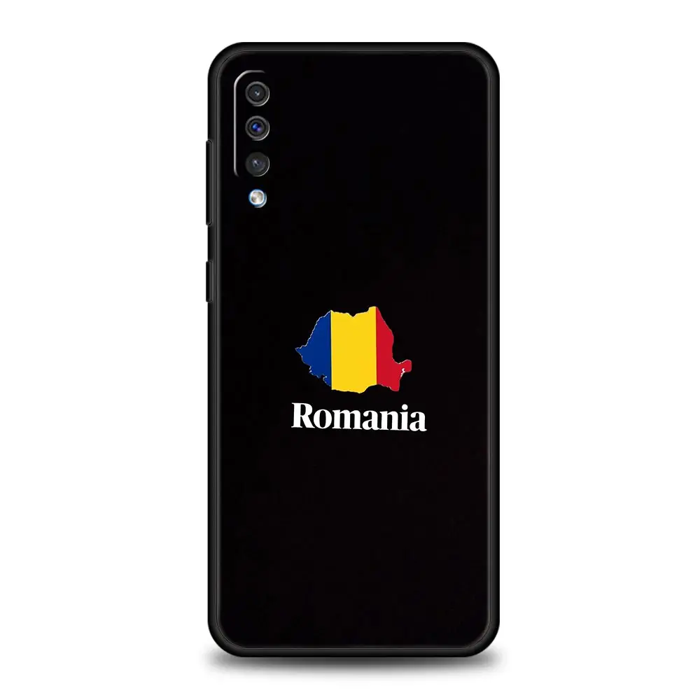 Romania Flag Phone Case For Samsung A56 A36 A26 A54 A52 A24 A14 A50 A72 A70 A40 A20E A06 A12 A22 A34 A42 A32 A04s A16 5G Cover