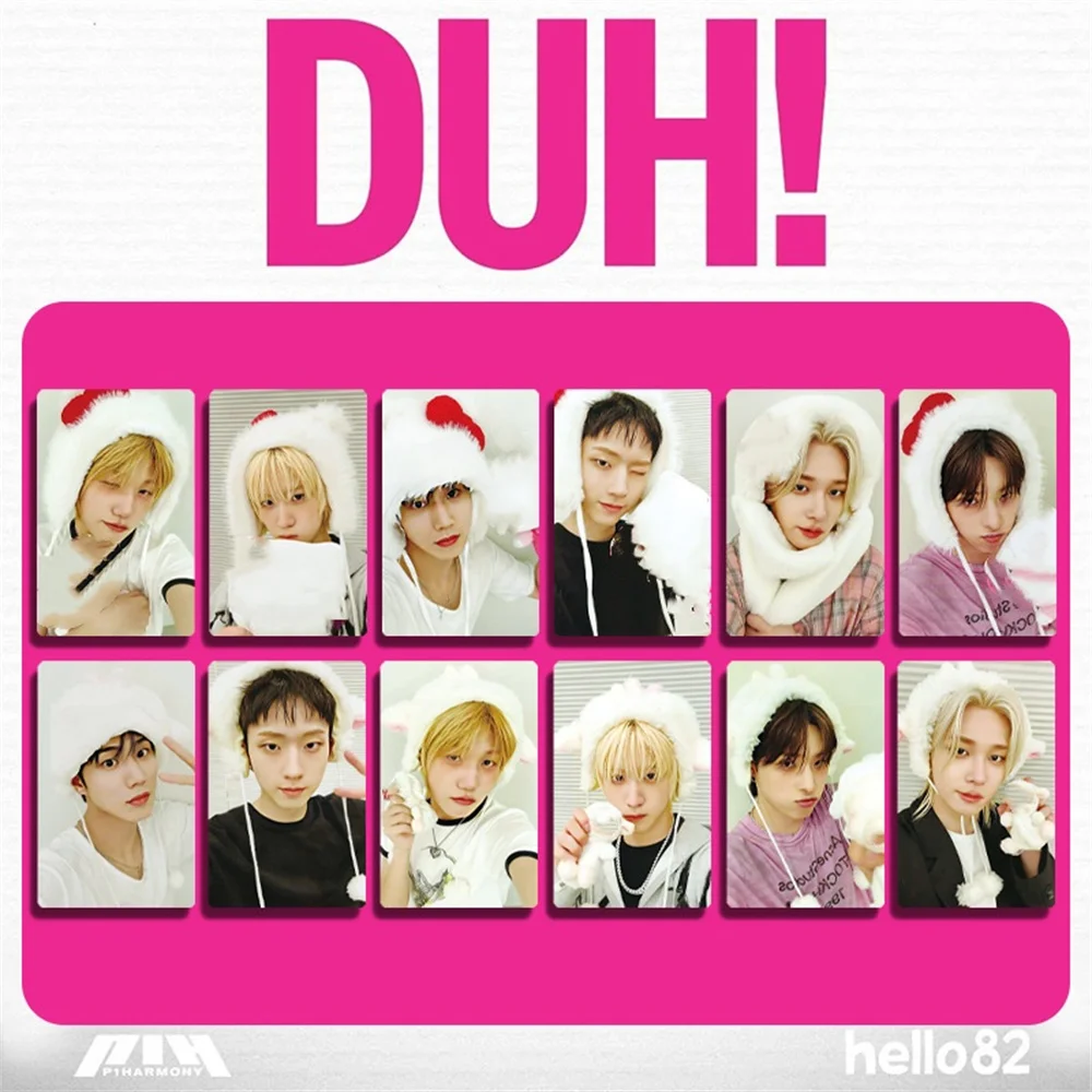 P1Harmonia 6 pezzi/set DUH! Album Tesserino Stile INS di alta qualità Stampa fronte-retro Carta LOMO JIUNG SOUL JONG SEOB Kpop Regali
