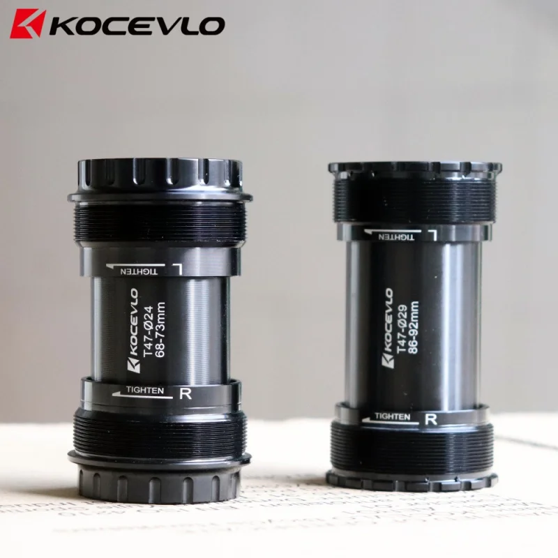 KOCEVLO T47 Threaded DUB Bottom Bracket Inner Diameter 47mm Width 68-86.5MM Aluminum Bearing For 24MM /28.99 Cranksets Axis
