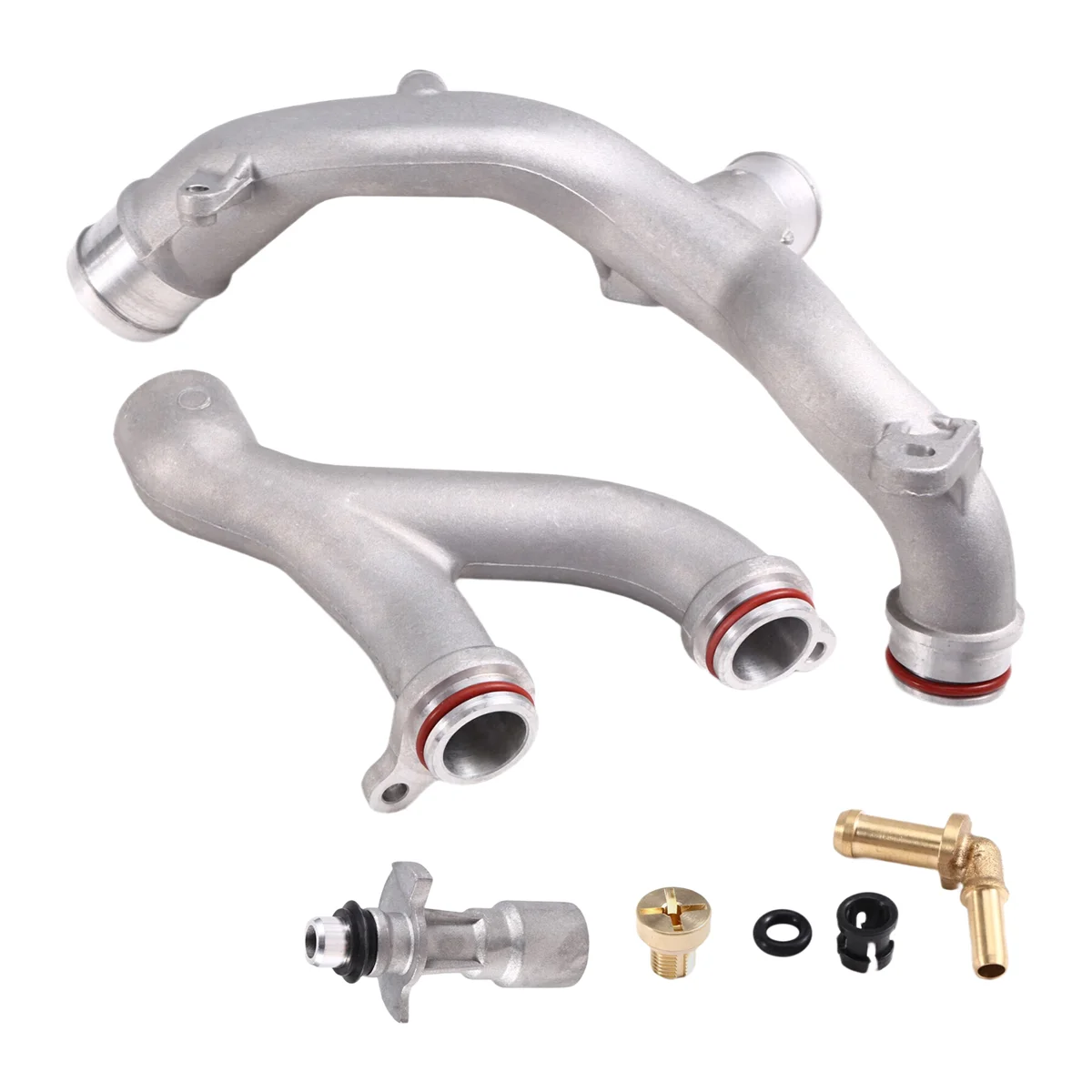 

Tee P-Car Water Outlet Tube Hose Kit 3.0L V6 5.0 V8 for XFL XKR LR090630 LOWER LR050934