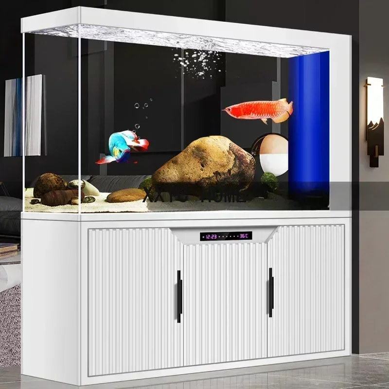 Light Luxury Smart Fish Tank Aquarium Living Room Subareas Screens Bottom Loop Change Water