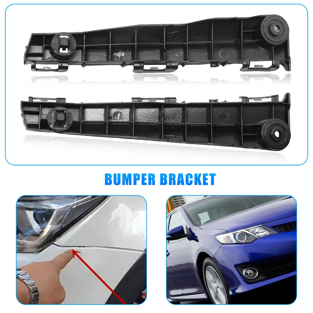 

Pair Front Bumper Retainer Mounting Brackets Set For Toyota Camry 2012 - 2014 5253606120 5253506130 car accessories