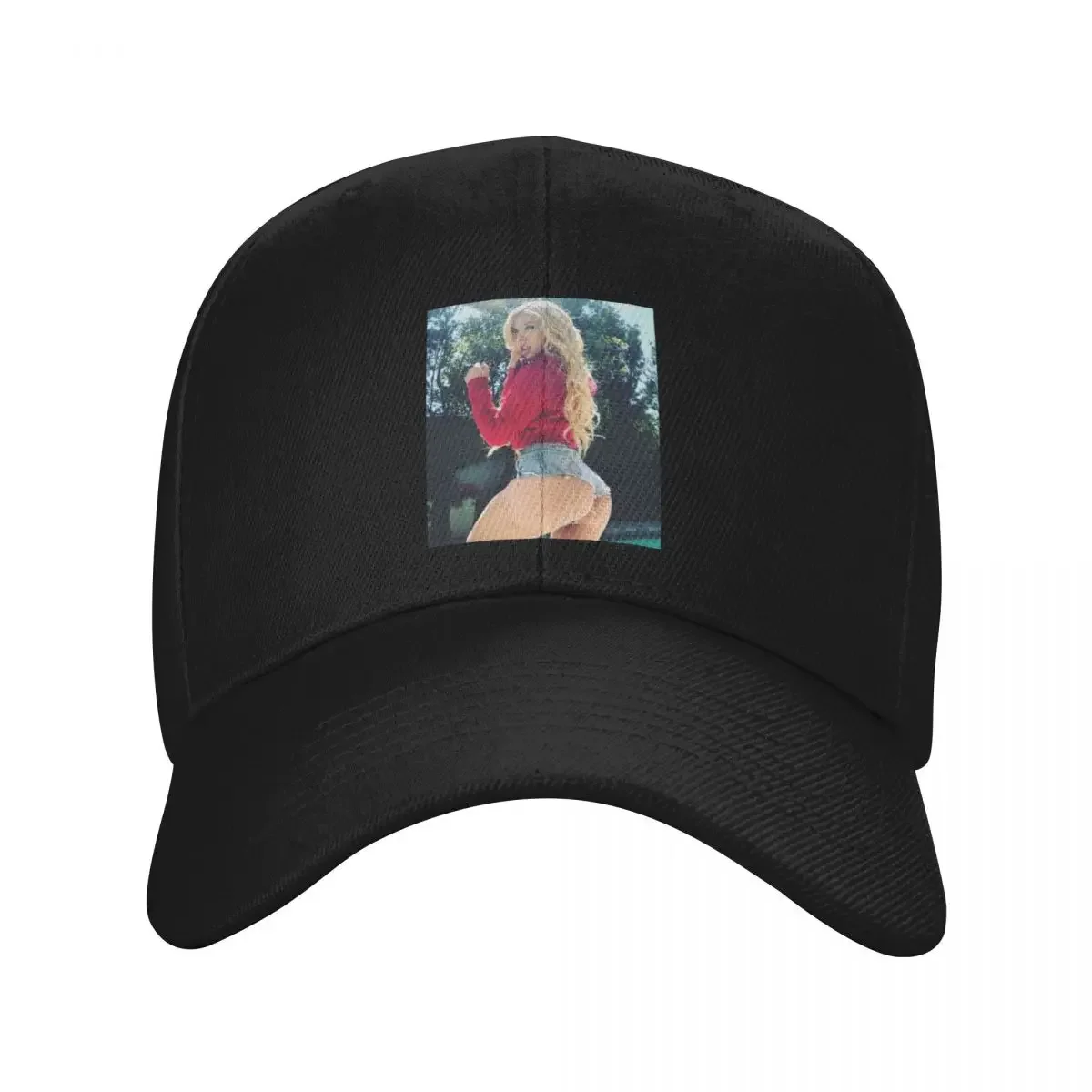 

Kenzie Reeves is wearing jean shorts Baseball Cap Winter hat Hat Man Luxury Trucker Hats For Men Women's