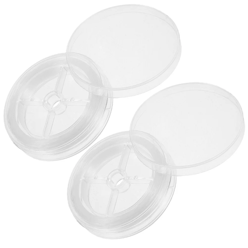 

2 рулона, прозрачная эластичная веревка для браслета с кристаллами и бисером для изготовления ювелирных изделий, шнур для браслета с нитью «сделай сам», веревка