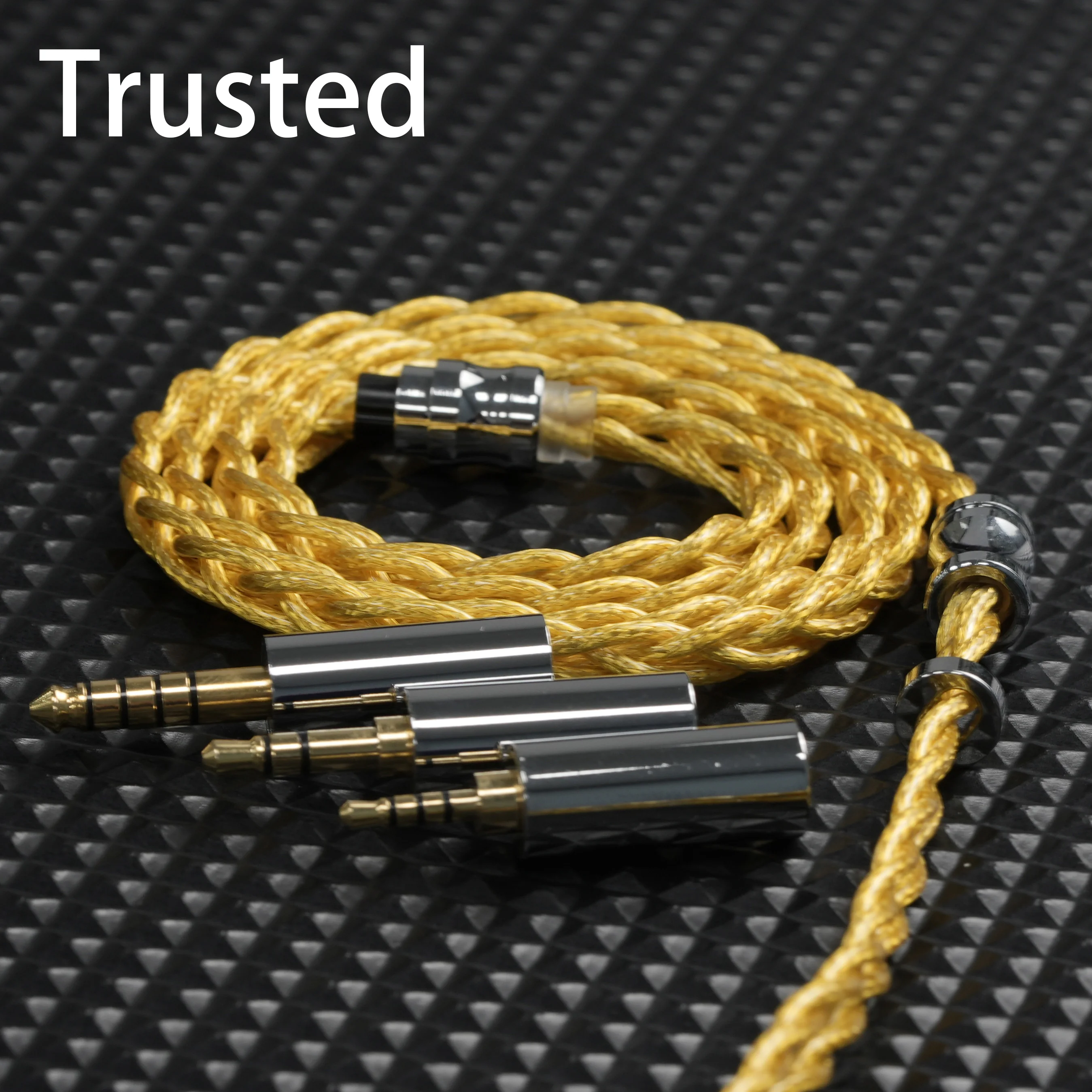 Trusted 009 Cable Highly conductive 7N OCC gold-plated shield + Furukawa copper Module Plug IEM Cable MMCX for EmpireEars Shure