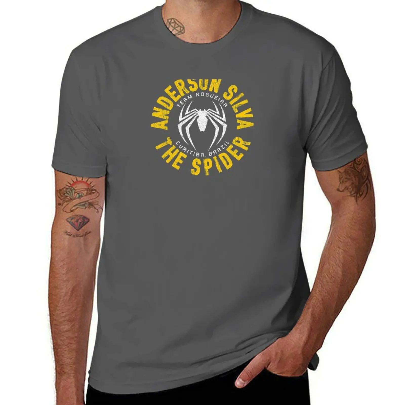 Anderson The Spider Silva T-Shirt Casual Street Style Short Sleeve Tee