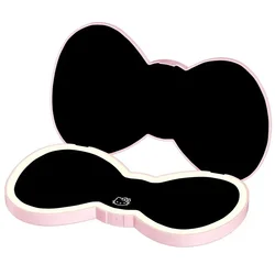 2023 New Hello Kitty Bowknot Led Mirror USB Rechargeable Folding Makeup Mirror Birthday Gift for Women Friends Girls Accessories