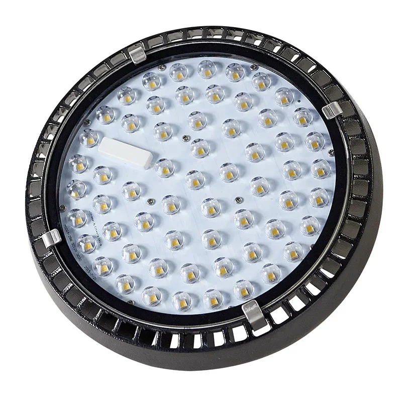 300W Industrial UFO High Bay Led Light with Bluetooth Mesh Motion and Daylight Sensor CCT Changeable Maxmum 500W