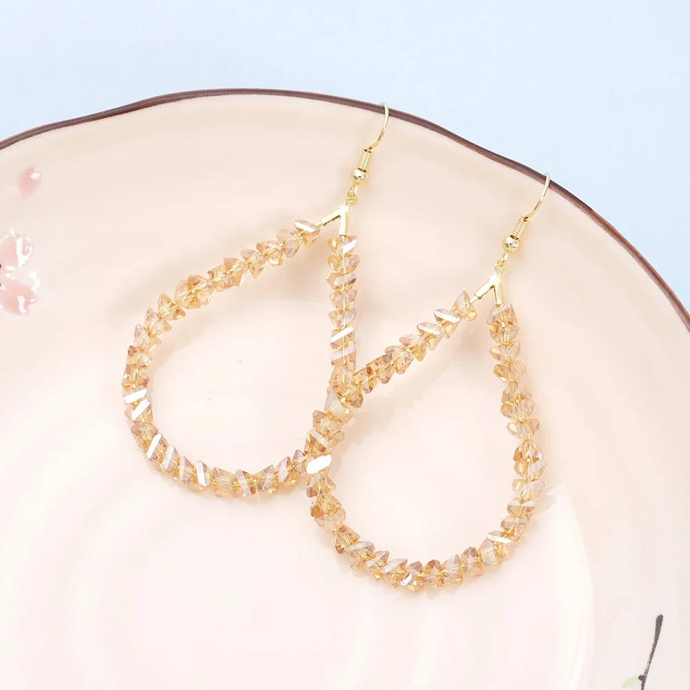 Neue handgefertigte Perlen-Ohrringe in Tropfenform für Damen, Vintage-Luxus, Imitationskristall, elegant, Trend 2026, für Urlaub und Alltag, Schmuck – Detail 13