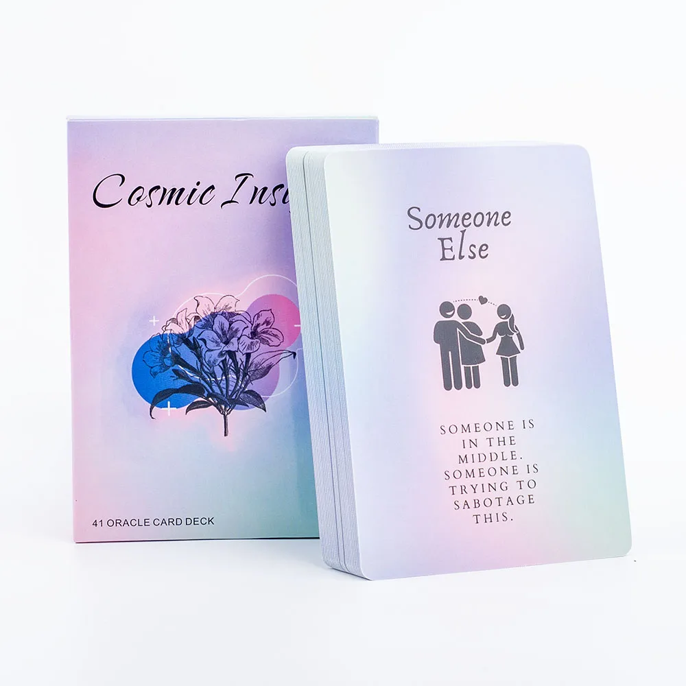 Cosmic Insights Tarot Deck 41 Oracle Cards English Version Deck Divination Party Toy Entertainment Wiccan Supplies