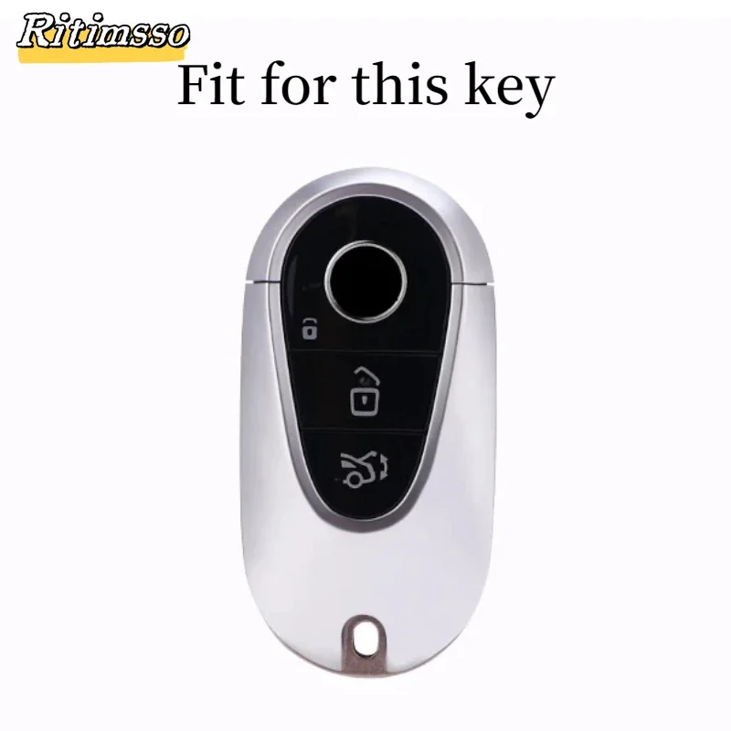 Zinc Alloy Car Remote Key Case Cover Shell For Mercedes Benz C S Class W206 W223 S350 C260 C300 S400 S450 S500 Protector Keyless