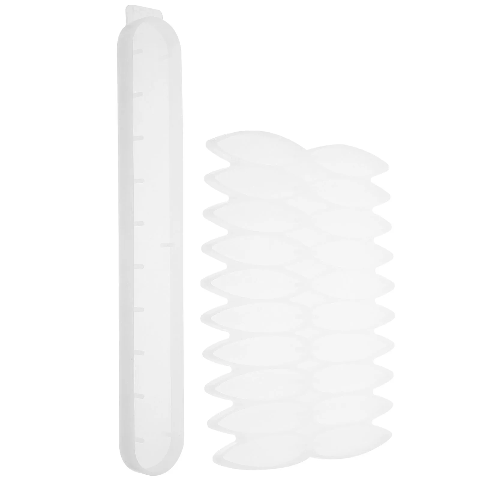 

2pcs Leaf Wind Chime Silicone Mold for Resin Crafts Flexible Hanging Pendant Epoxy Casting Transparent Color Durability