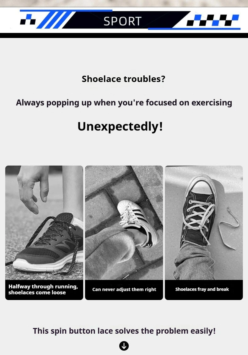 1 Paar Schnürsenkel ohne Schnürsenkel für Tennisschuhe, dickes Seil mit einfacher Drehverschluss-Schnalle, einfaches Schnürsystem, Schuhzubehör. – Detail 2