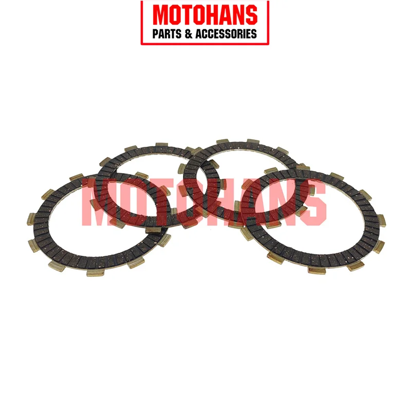 HM16010058 CLUTCH FRICTION PLATE 4PCS 12 TEETH MOTORCYCLE ACCESSORIES FOR SUZUKI AX4 115 BEST125 GT125