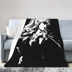 Black Lagoon Balalaika Blanket Soft Warm Flannel Throw Blanket Bedspread for Bed Living room Picnic Travel Home Couch