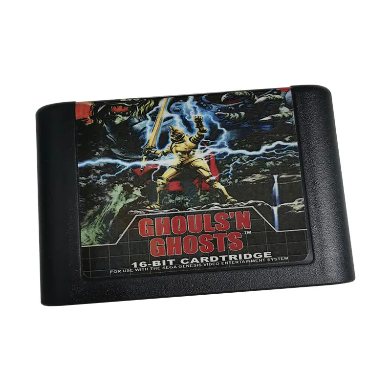 Retro Video Game - Ghouls 'N Ghosts - 16 Bit Cartridge Card for Sega Mega Drive 2 for SEGA Mega Drive Genesis | Region Free