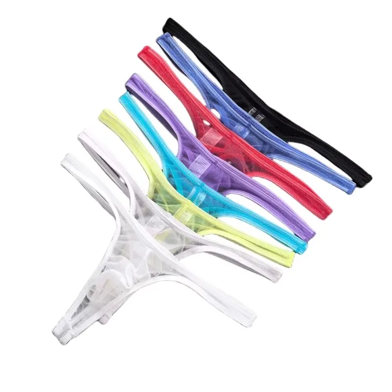 Ultra-thin Mesh Thong Underwear Men Sexy T-back Cuecas See Through Male G String Panties Bikini Tanga Hombre Slips Man Jockstrap