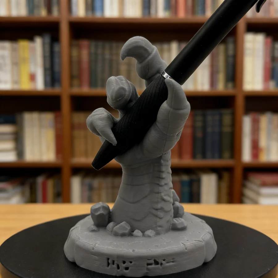 A Cool Dragon Claw-Shaped Desktop Decoration Pen Holder, Office Stationery Organizer Fits All Types of Pens, Saving Space