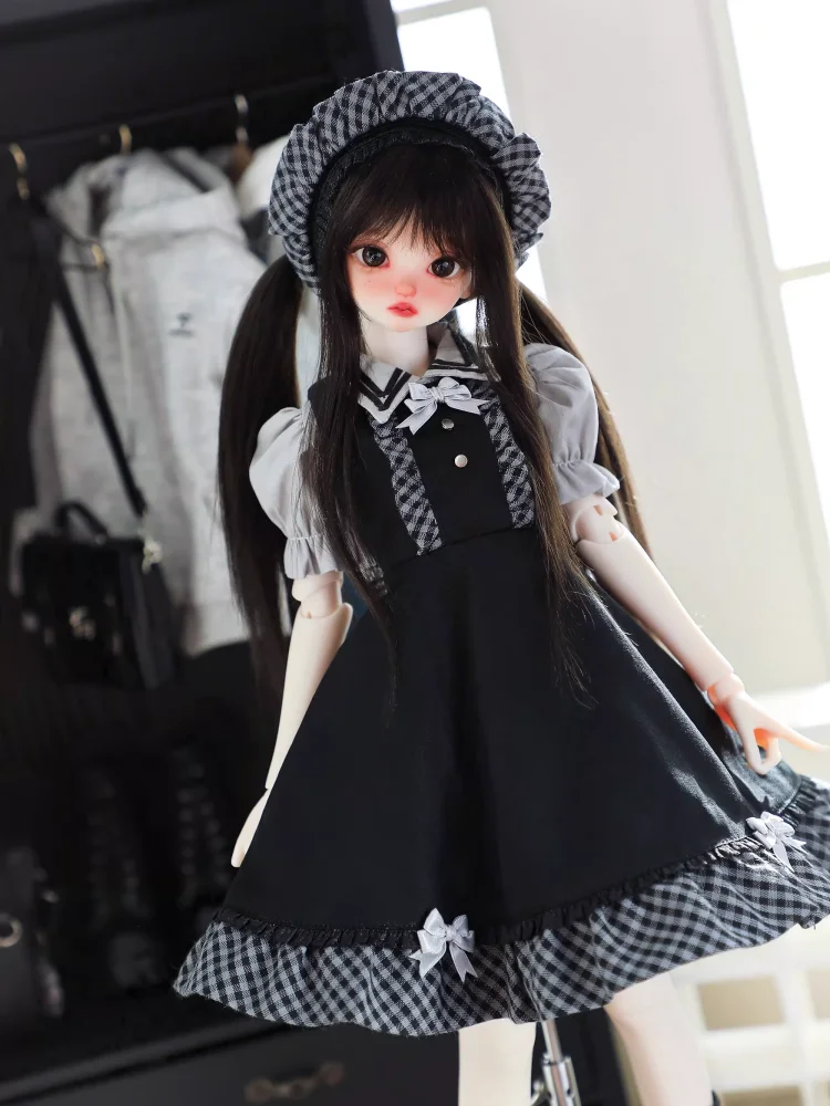 

New Arrival BJD Doll Clothes For 1/4 MSD MDD Doll Accessories Black Skirt Set Doll Dress Up Gift Diy Clothes