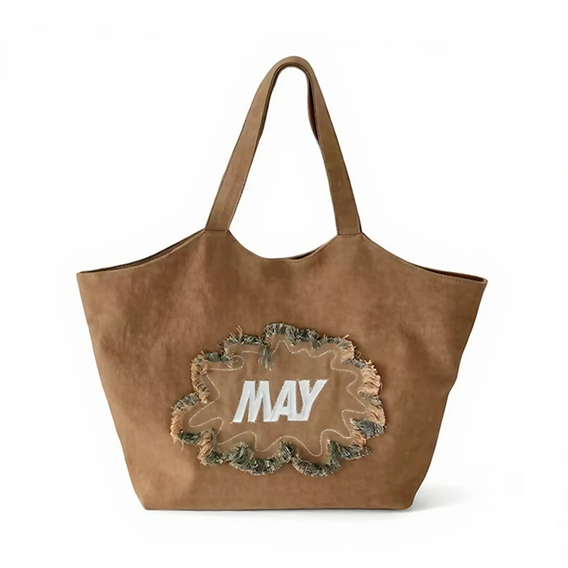 

Women's Hand-held Shoulder Bag, Large Capacity, Fashionable And Lightweight Denim Dumpling Casual Commuting Bag