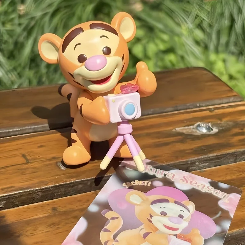 

New Genuine Winnie The Pooh Blind Box Spring Honey Language Series Sakura Season Mystery Box Collection Decor Customized Gifts