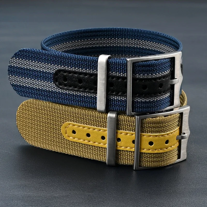 Nylon Fabric Strap 20mm 22mm Universal Sport Waterproof Military Bracelet for Seiko Omega 300 007 Army Watch Band Accessories view 4