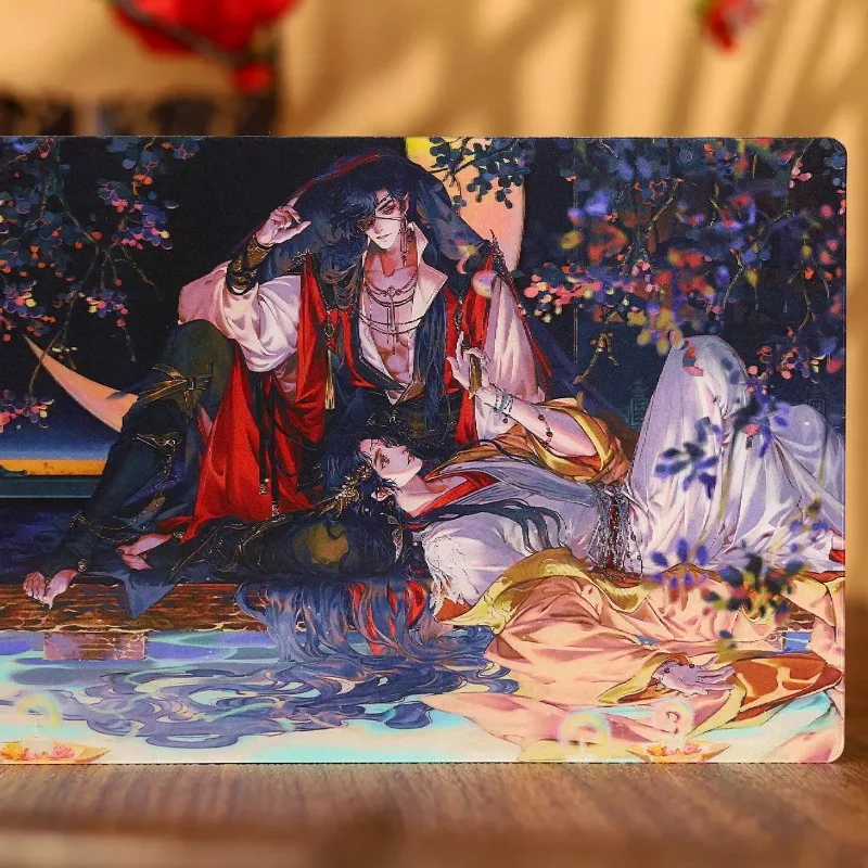 Merchandise di fumetti di benedizione ufficiale del cielo: Xie Lian e Hua Cheng Fan Hua Shui Xie 3D Carta di profondità del volto