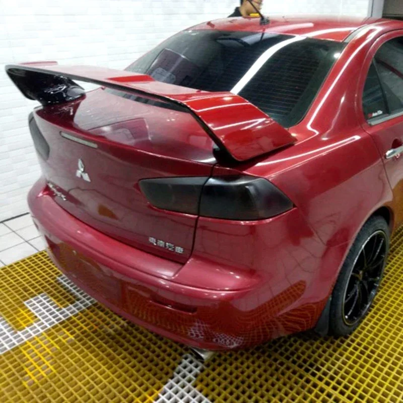 For LANCER Spoiler EVO ABS Material Car Rear Wing Primer Color Rear Spoiler for Mitsubishi LANCER EVO Spoiler 2010-2014