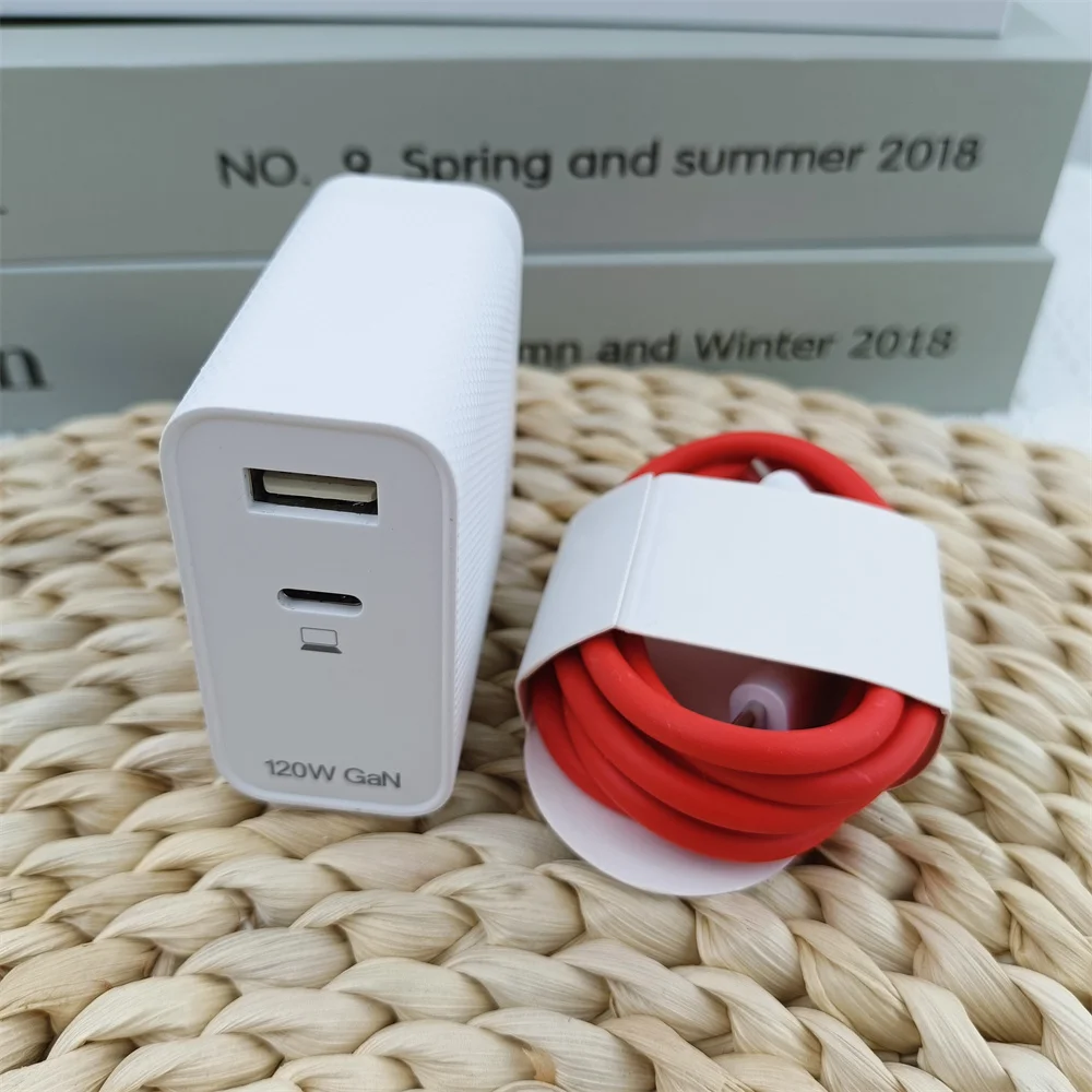 OnePlus 120W GaN EU Charger SuperVooc Dual Ports Fast Charge Power Adapter 12A PD Cable For One Plus 15 13 12 11 Ace 6 5 3 2 Pro