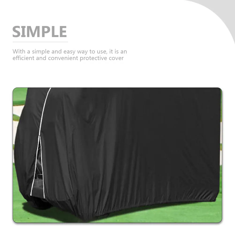 غطاء عربة جولف مقاوم للماء، حماية شديدة التحمل من أجل غبار المطر بالأشعة فوق البنفسجية يناسب معظم السيارات، ملحقات المعدات الرياضية الخارجية