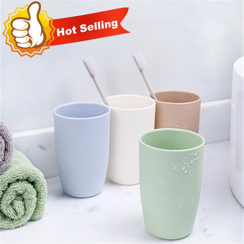 Portable Toothbrush Washing Mouth Cups Plastic Home Hotel Tooth Brush Holder Bathroom Accessories Mouthwash Storage Cups