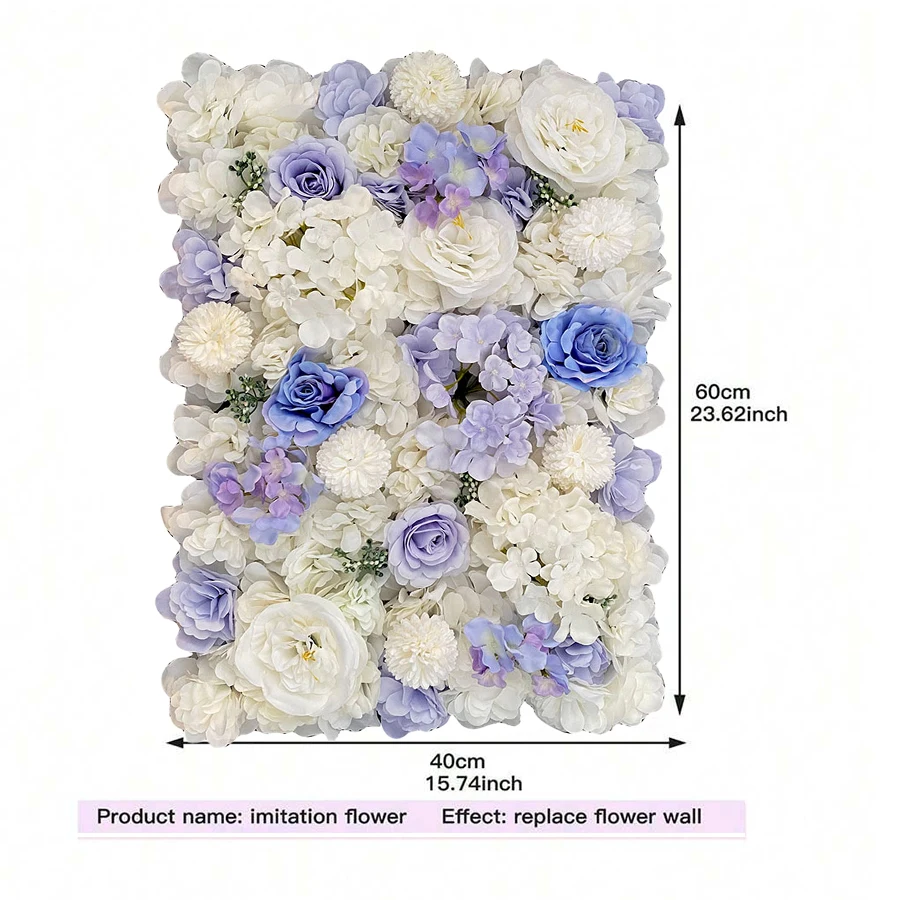 Artificial Flower Wall Panel Background Wedding Decoration Wedding Birthday Background Bachelor Party Valentine'S Day Wall