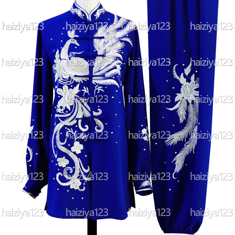 

Удлиненная версия униформы для тай-чи, одежда для тайцзи, костюм для ушу, одежда для кунг-фу, с вышивкой в виде феникса, для мальчиков, девочек, детей, мужчин, женщин, взрослых.