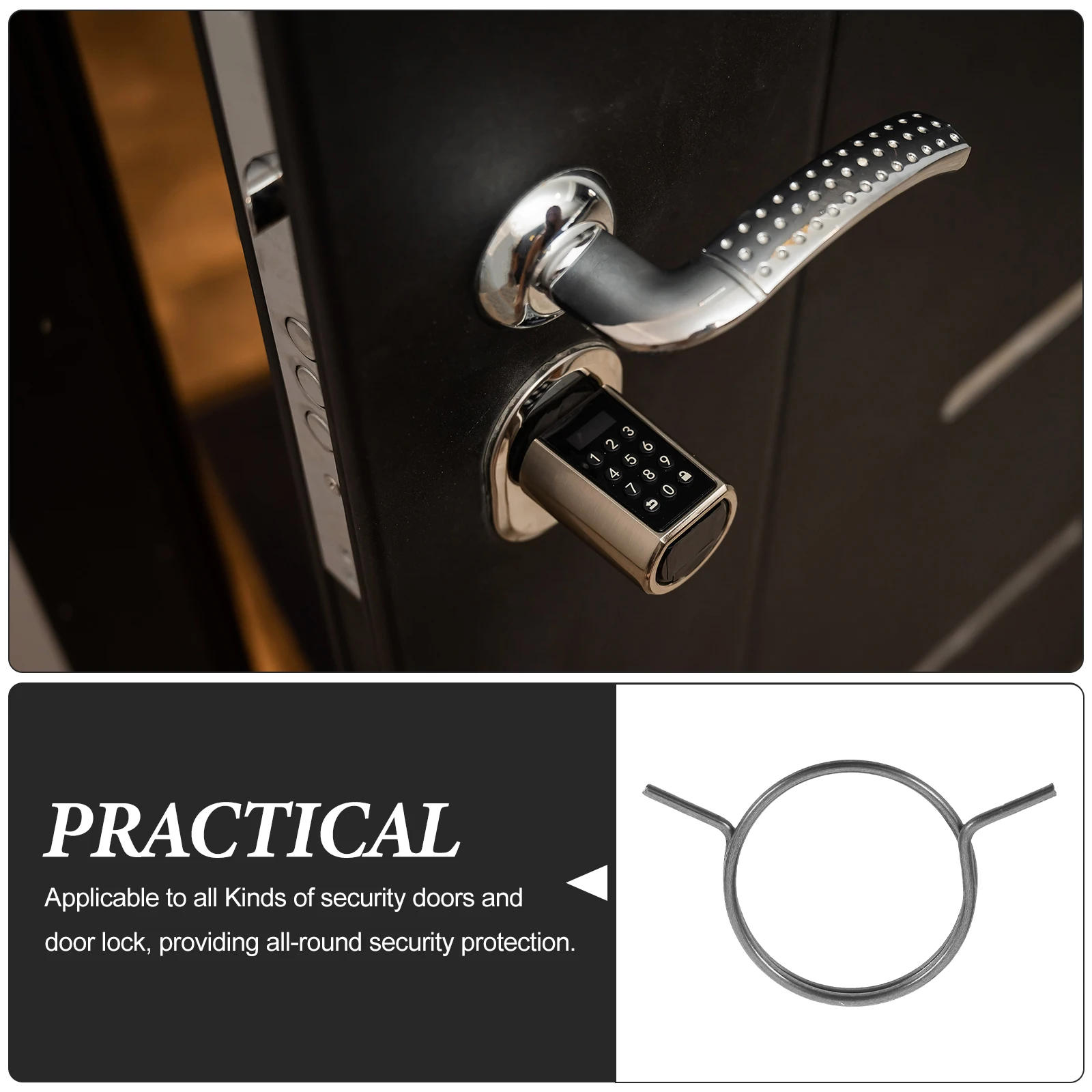 

10pcs Door Accessories Iron Lock Spring Kit For Lock Core Spring Core Replacement Bedroom Garage Door Safety Springs Bulk