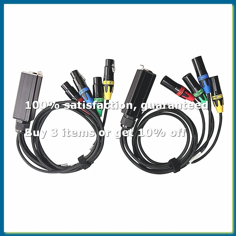1 Pair XLR 4-Channel 3-Pin Multi Network Stage and Studio Connection, XLR Male and Female Cable Stage Audio RJ45-DT30