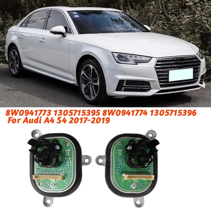 

1 Pair Headlight Parts LED Module Corner DRL Control Unit 8W0941773 8W0941774 For A4 S4 2017-2019 1305715395 1305715396