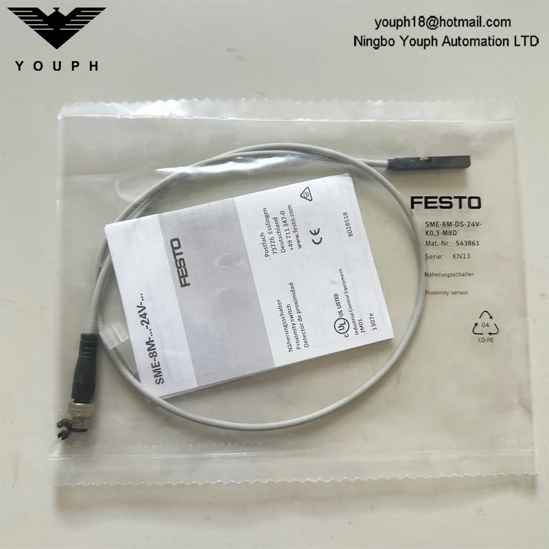 FESTO SME-8M-DS-24V-K-2.5-OE 543862 543861 543872 150855 150857 171169 magnetic Proximity Sensor