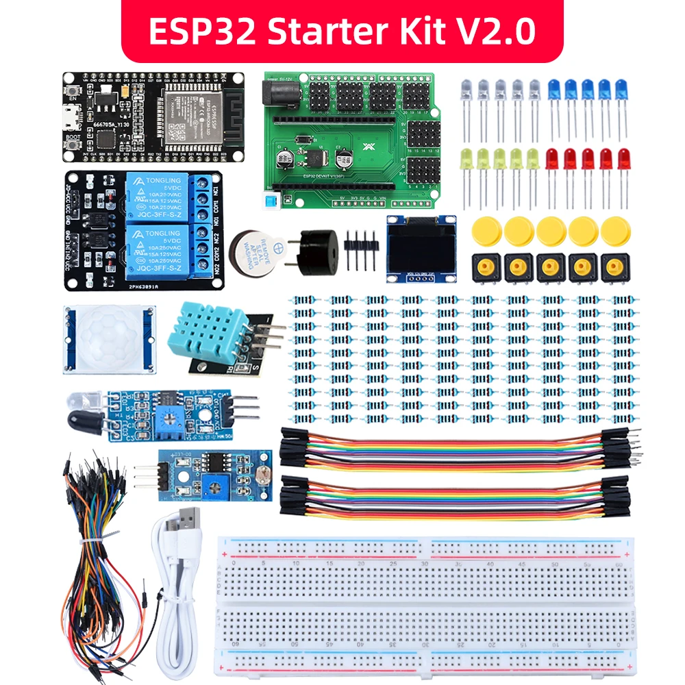 Starter Kit with ESP32 and Smart Module for Arduino Project with Programming Complete Profesional Coding Educational Kit